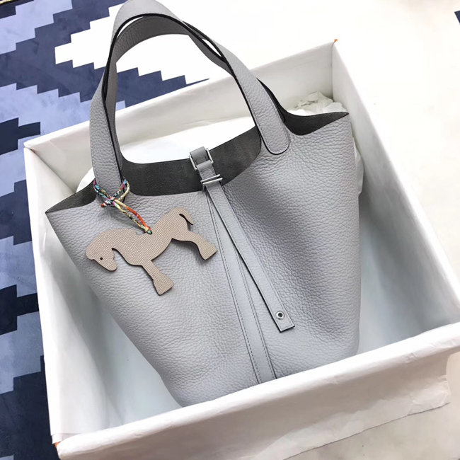エルメス ピコタンロックPM ブルーグラシエ クレマンス シルバー金具