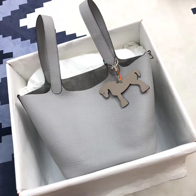 エルメス ピコタンロックPM ブルーグラシエ クレマンス シルバー金具