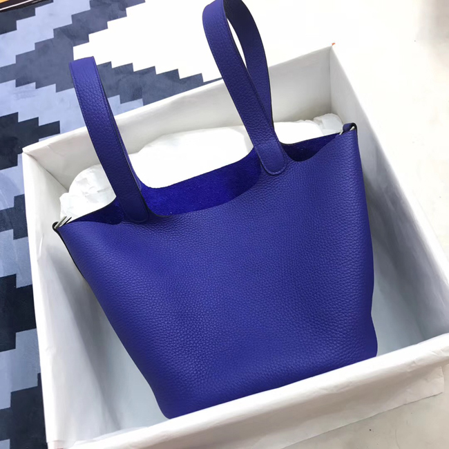 エルメス ピコタンロックPM ブルーエレクトリック クレマンス シルバー金具