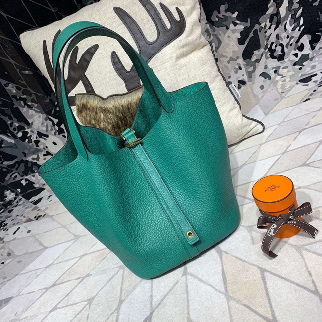 エルメス ピコタンロックPM ミント クレマンス ゴールド金具
