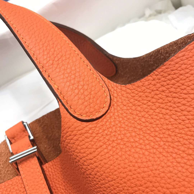 エルメス ピコタンロックPM オレンジ クレマンス シルバー金具
