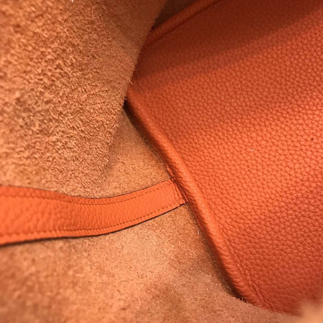 エルメス ピコタンロックPM オレンジ クレマンス シルバー金具