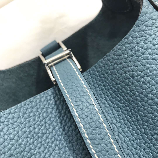 エルメス ピコタンロックPM ブルージーン クレマンス シルバー金具