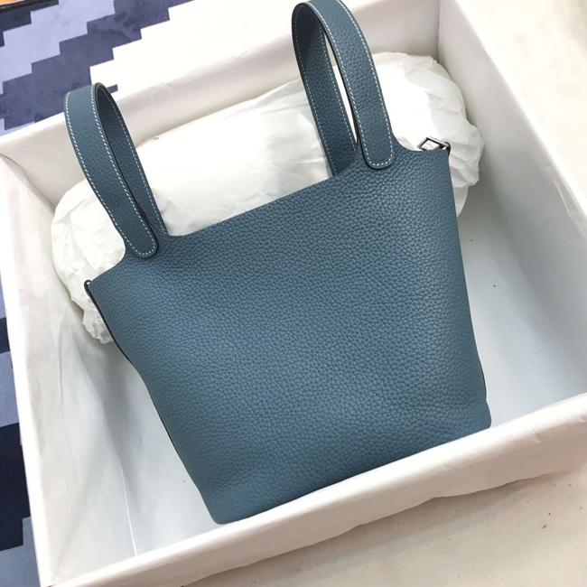 エルメス ピコタンロックPM ブルージーン クレマンス シルバー金具