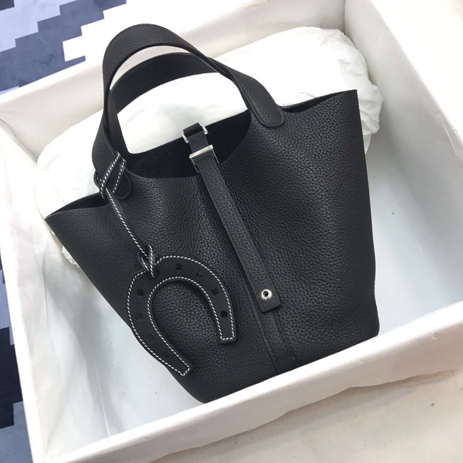 エルメス ピコタンロックPM ブラック クレマンス シルバー金具