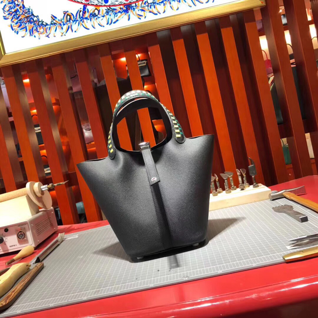 エルメス ピコタンロックPM ブラック ヴォーエプソン シルバー金具