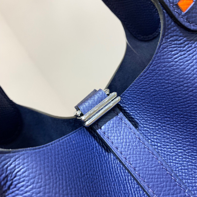エルメス ピコタンロックPM ブルートンペット ヴォーエプソン シルバー金具