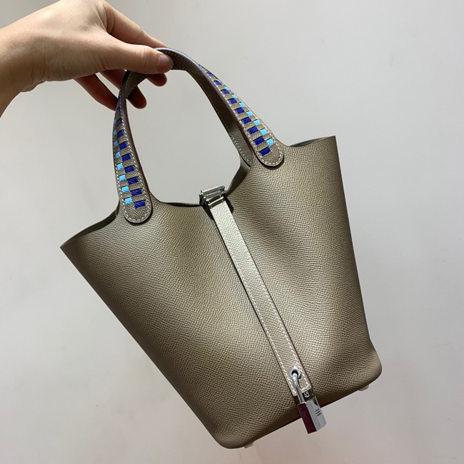 エルメス ピコタンロックPM エトゥープ ヴォーエプソン シルバー金具