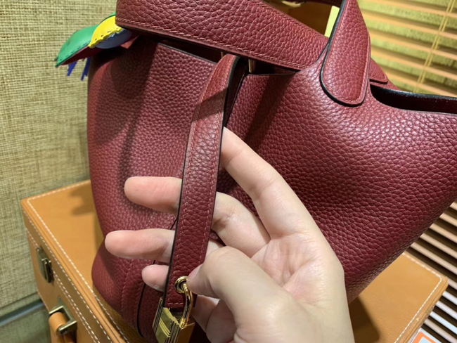 エルメス ピコタンロックMM ルビー クレマンス ゴールド金具