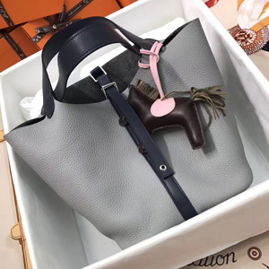 エルメス ピコタンロックエクラPM グリムエット/ブルーサフィール クレマンス シルバー金具