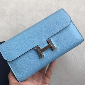 エルメス コンスタンスロング ブルーパラダイス ヴォーエプソン シルバー金具