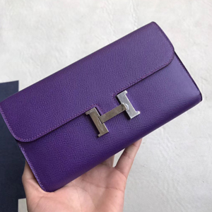 エルメス コンスタンスロング クロッカス ヴォーエプソン シルバー金具