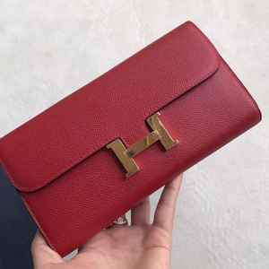 エルメス コンスタンスロング ルージュヴィフ ヴォーエプソン ゴールド金具