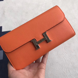 エルメス コンスタンスロング オレンジ ヴォーエプソン シルバー金具