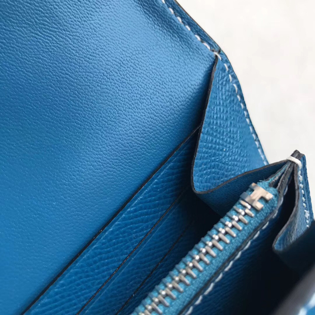 エルメス コンスタンスロング コバルト ヴォーエプソン シルバー金具