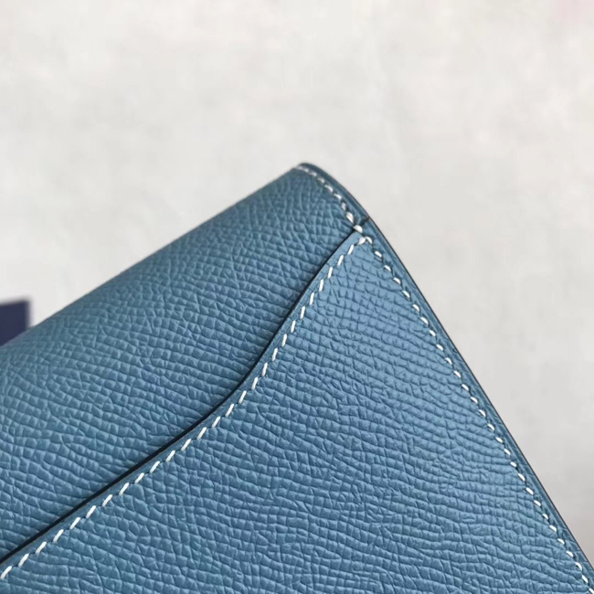 エルメス コンスタンスロング ブルージーン ヴォーエプソン シルバー金具