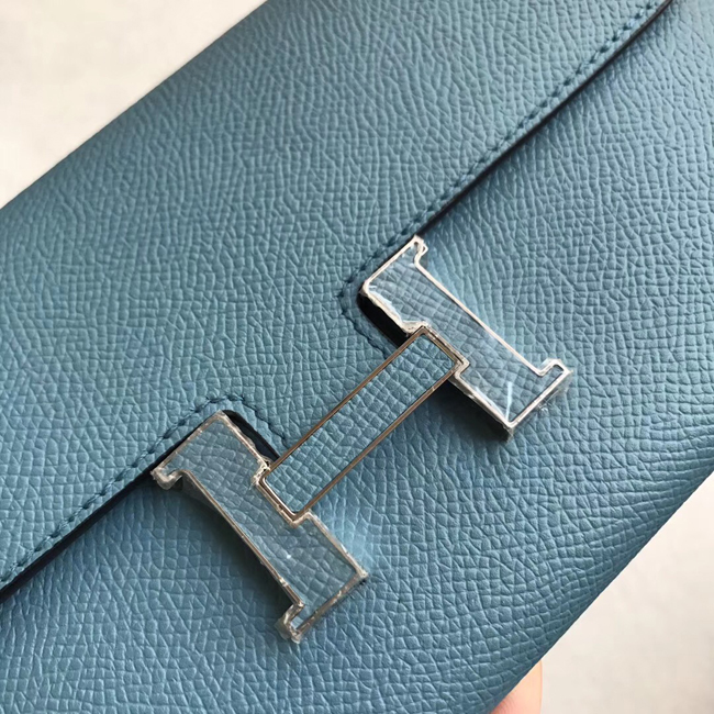 エルメス コンスタンスロング ブルージーン ヴォーエプソン シルバー金具