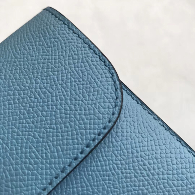 エルメス コンスタンスロング ブルージーン ヴォーエプソン シルバー金具