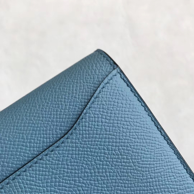エルメス コンスタンスロング ブルージーン ヴォーエプソン シルバー金具