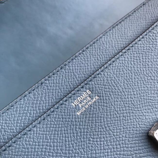 エルメス コンスタンスロング ブルージーン ヴォーエプソン シルバー金具