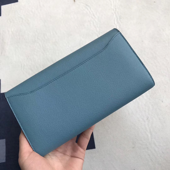 エルメス コンスタンスロング ブルージーン ヴォーエプソン シルバー金具