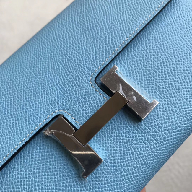 エルメス コンスタンスロング ブルーパラダイス ヴォーエプソン シルバー金具
