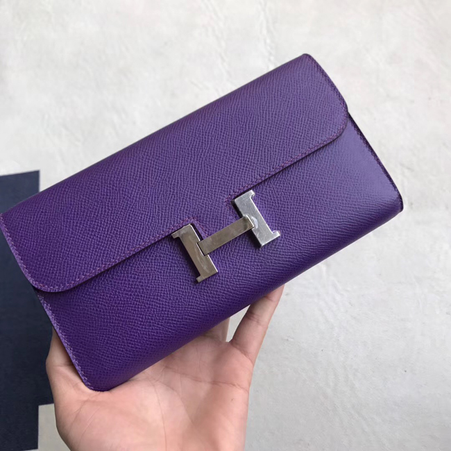 エルメス コンスタンスロング クロッカス ヴォーエプソン シルバー金具