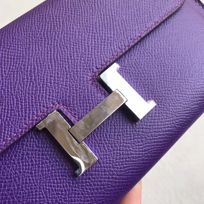 エルメス コンスタンスロング クロッカス ヴォーエプソン シルバー金具