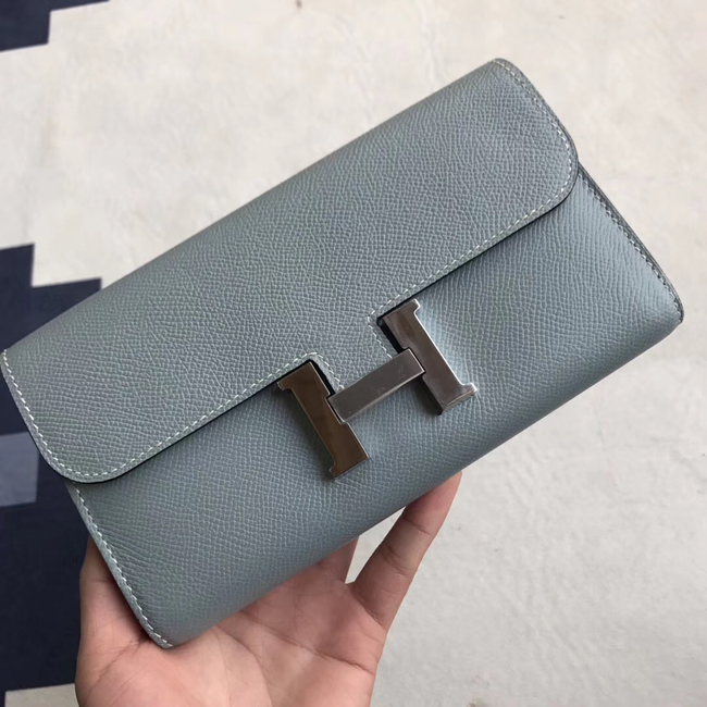 エルメス コンスタンスロング ブルーラン ヴォーエプソン シルバー金具