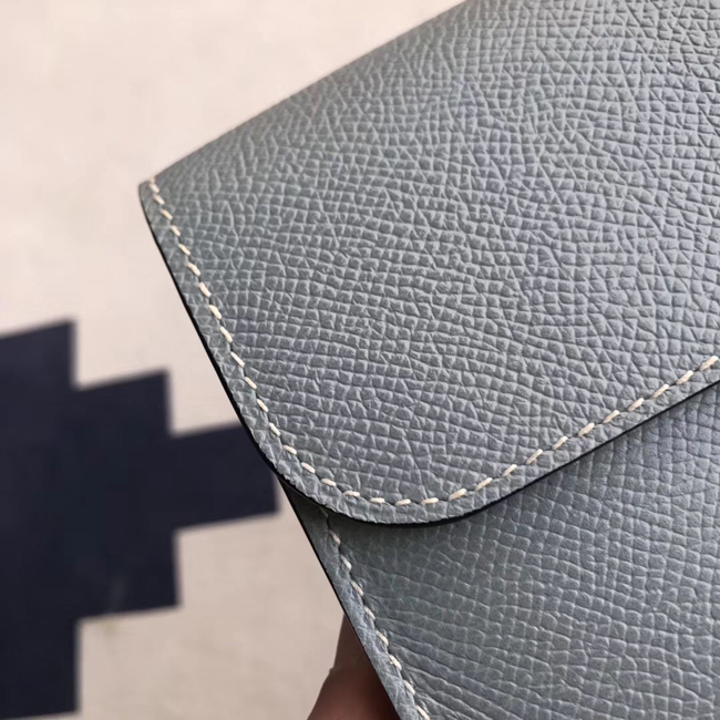 エルメス コンスタンスロング ブルーラン ヴォーエプソン シルバー金具