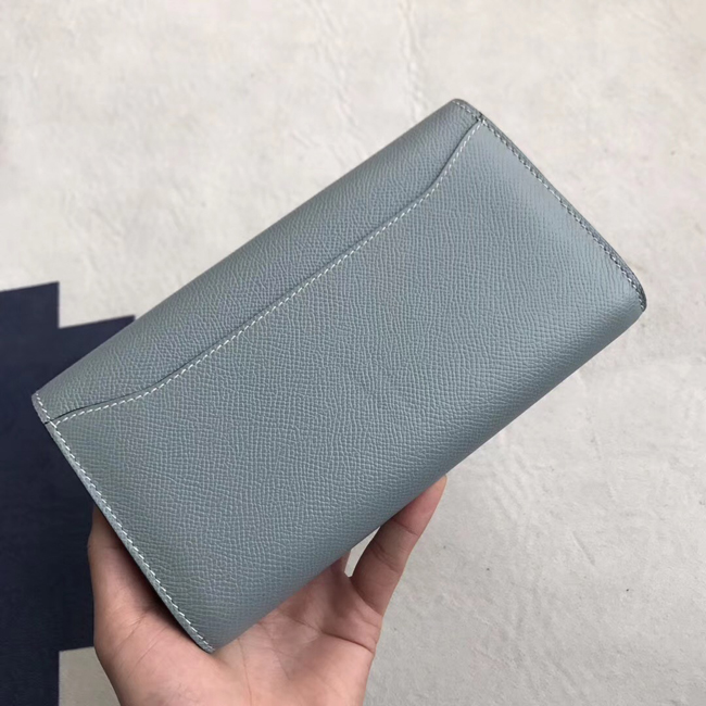 エルメス コンスタンスロング ブルーラン ヴォーエプソン シルバー金具