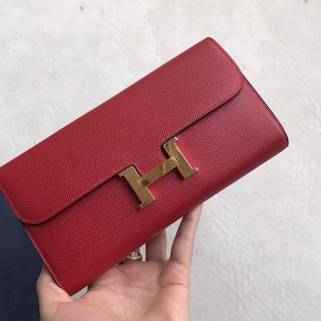 エルメス コンスタンスロング ルージュヴィフ ヴォーエプソン ゴールド金具