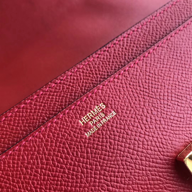エルメス コンスタンスロング ルージュヴィフ ヴォーエプソン ゴールド金具