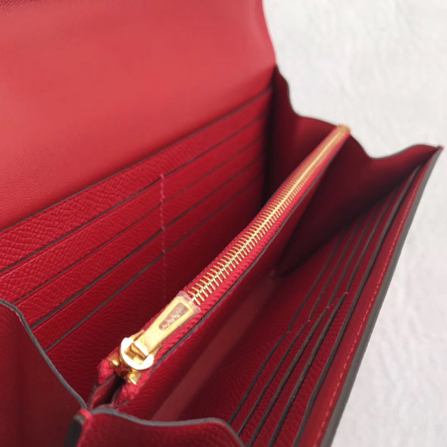 エルメス コンスタンスロング ルージュヴィフ ヴォーエプソン ゴールド金具