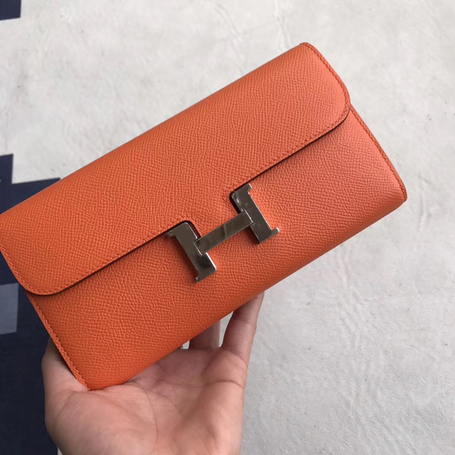 エルメス コンスタンスロング オレンジ ヴォーエプソン シルバー金具