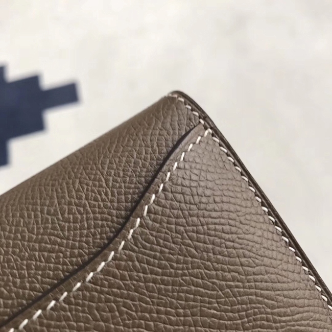 エルメス コンスタンスロング エトゥープ ヴォーエプソン ゴールド金具