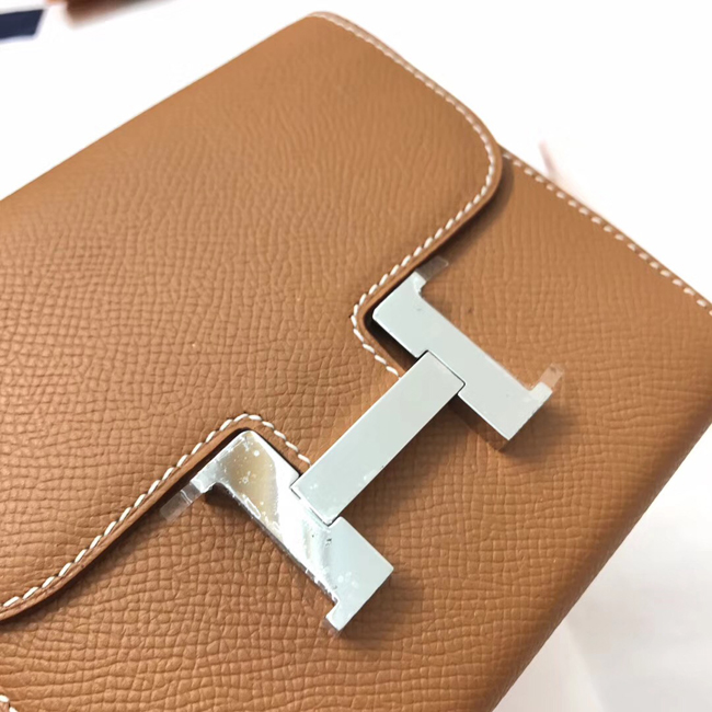 エルメス コンスタンス コンパクト ゴールド ヴォーエプソン シルバー金具