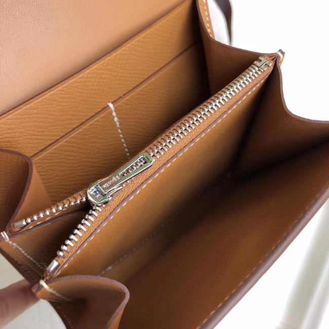 エルメス コンスタンス コンパクト ゴールド ヴォーエプソン シルバー金具