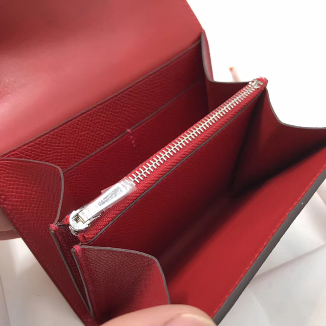 エルメス コンスタンス コンパクト ルージュグレナ ヴォーエプソン シルバー金具
