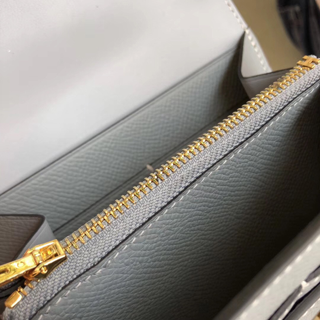 エルメス コンスタンス コンパクト ブルーラン ヴォーエプソン ゴールド金具