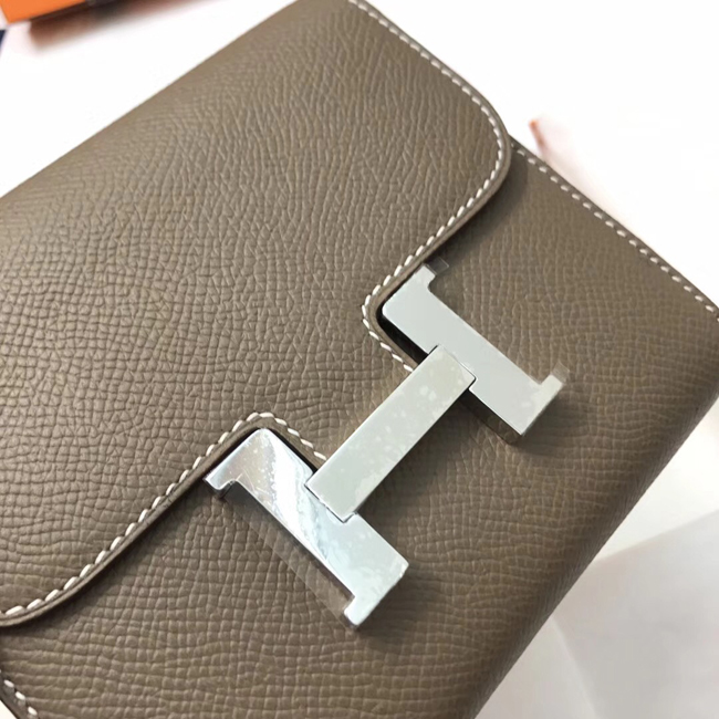 エルメス コンスタンス コンパクト エトゥープ ヴォーエプソン シルバー金具