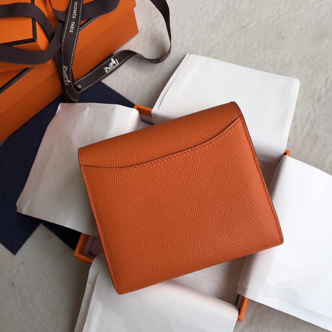 エルメス コンスタンス コンパクト オレンジ ヴォーエプソン ゴールド金具