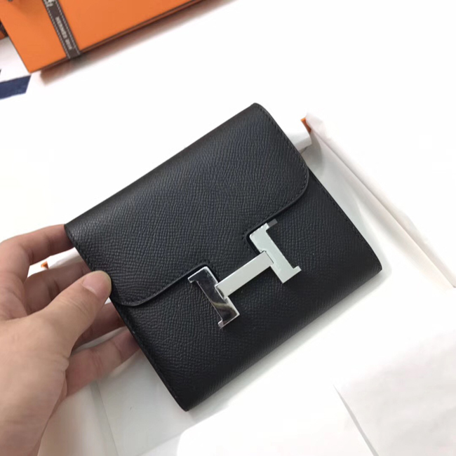 エルメス コンスタンス コンパクト ブラック ヴォーエプソン シルバー金具