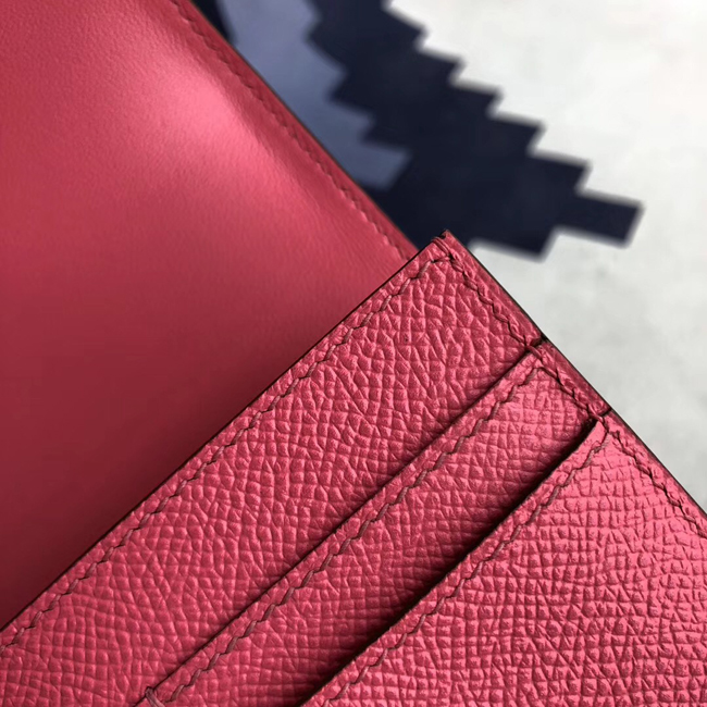エルメス コンスタンス コンパクト ローズアザレ ヴォーエプソン シルバー金具