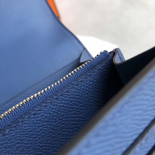 エルメス コンスタンス コンパクト ブルーアガット ヴォーエプソン シルバー金具