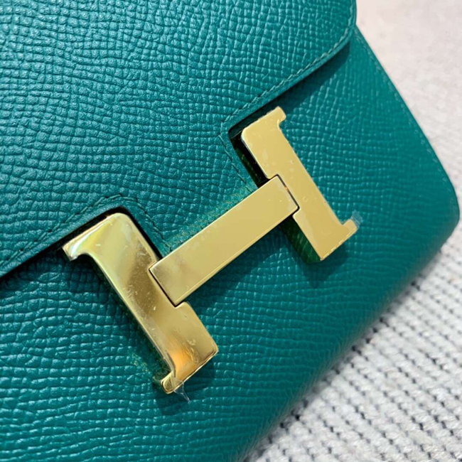 エルメス コンスタンス コンパクト マラカイト ヴォーエプソン ゴールド金具